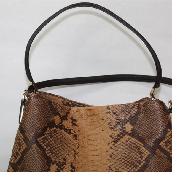COACH Phoebe Python Snakeskin Embossed Leather Limited Edition Shoulder Bag - Picture 8 of 15